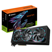 GIGABYTE AORUS GeForce RTX 5070 Ti MASTER 16G Scheda Grafica - 16GB GDDR7, 256 bit, PCI-E 5.0, 2670 MHz Core Clock, 3 x DP 2.1a,