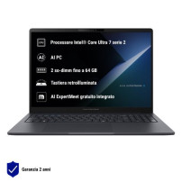 NB ASUS Commercial NX L B3605CCA-MB0063 16" INTEL CORE ULTRA 5 225H 8GB SSD512GB NO SISTEMA OPERATIVO 90NX08N1-M00280 ASUS