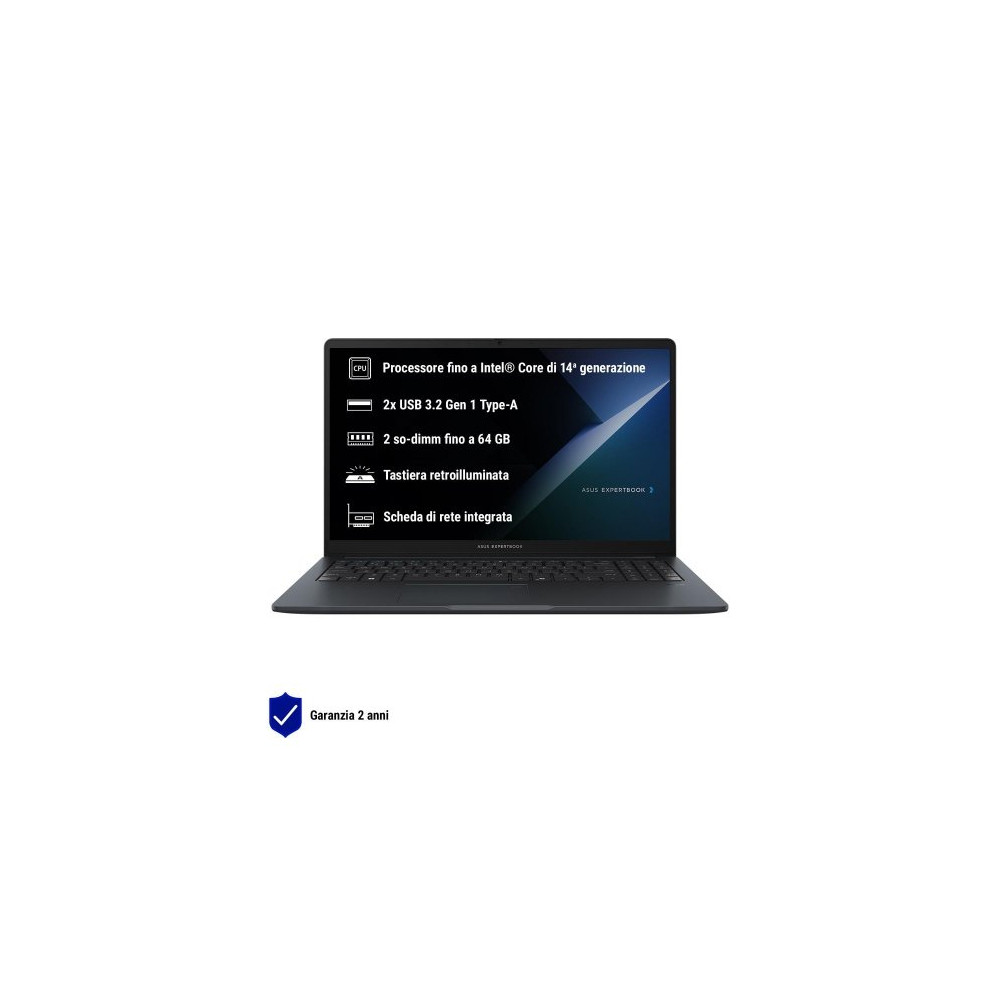 NB ASUS Commercial NX P B1503CVA-S74731X 15,6" INTEL CORE 5 120U 16GB SSD1TB W11P 90NX0801-M056Z0 ASUS