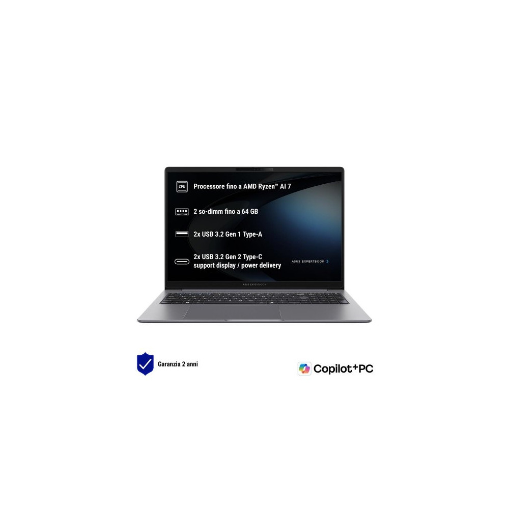 NB ASUS Commercial NX P Copilot+PC PM3606CKA-MB0012X 16" Ryzen AI R7-350 16GB SSD1TB W11P 90NX0981-M000D0 ASUS