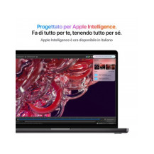 MacBook Pro 14" Apple M4 Pro chip con 12-core CPU e 16-core GPU, 24GB, 512GB SSD - Nero Siderale