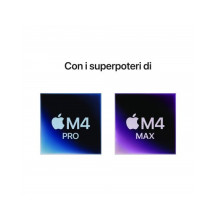 MacBook Pro 16" Apple M4 Max chip con 14-core CPU e 32-core GPU, 36GB, 1TB SSD - Nero Siderale