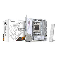GIGABYTE X870I AORUS PRO ICE Scheda madre - Supporta CPU AMD Ryzen serie 9000, VRM a 8+2+1 fasi, fino a 8400 MHz DDR5 (OC), 1xPC
