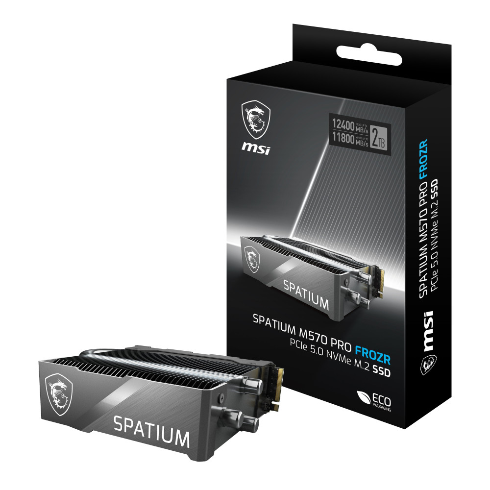 MSI SPATIUM M570 PRO PCIE 5.0 NVME M.2 2TB FROZR drives allo stato solido PCI Express 5.0 3D NAND
