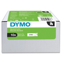 Script Dymo® Original D1 per etichetta gestore ™, pacchetto di benefici a 10 persone, poliestere, sostituibile - nero su bianco