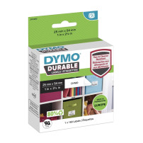 Dymo® Etichetta ad alta uscita originale per etichetta ™, plastica - bianco - adesivo permanentemente, resistente, 1 x 160 etich