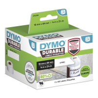 Dymo® Etichetta ad alta uscita originale per etichetta ™, plastica - bianco - adesivo permanentemente, resistente, 2 x 450 etich