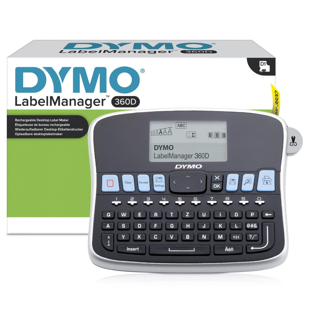 Dymo® LabelManager ™ 360D, Dispositivo di lettere - Tastiera Qwertz