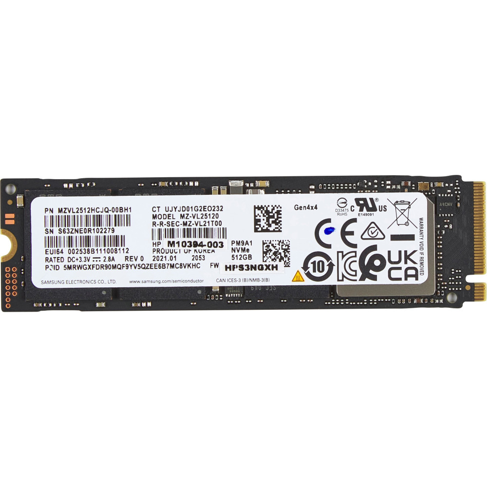 HP 512GB PCIe-4x4 NVMe M.2 SSD PCI Express 4.0