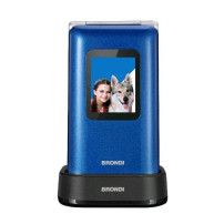 BRONDI AMICO PREZIOSO DUAL SIM 2.8" 32M+32M TASTI GRANDI TASTO SOS FOTOCAMERA 1.3 MP BLUE METAL