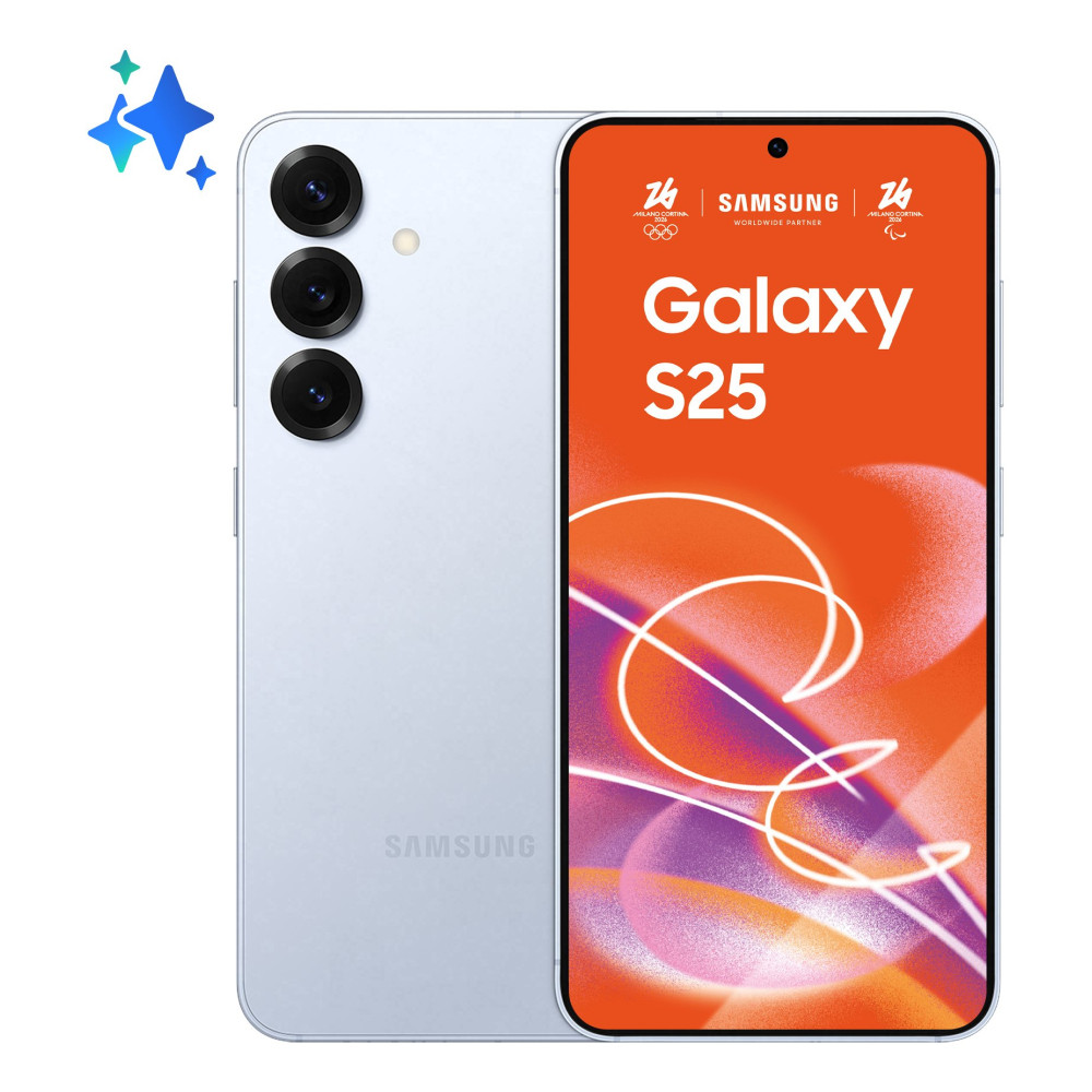SAMSUNG S931 GALAXY S25 5G DUAL SIM Ai 6.2" OCTA CORE 128GB RAM 12GB 5G ITALIA ICYBLUE