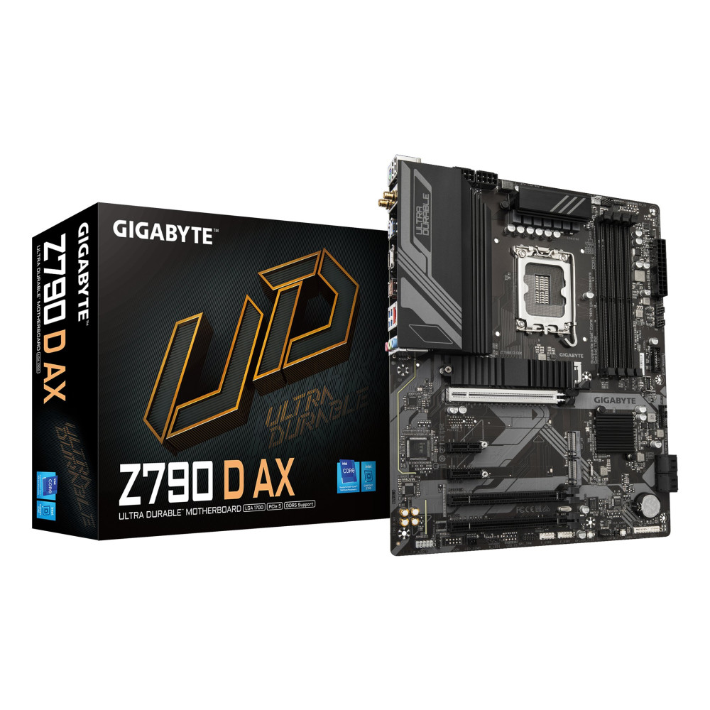 GIGABYTE Z790 D AX Scheda madre - Supporta CPU Intel Core di 14a generazione, VRM digitale a 12+1+1 fasi, fino a 7600MHz DDR5 (O