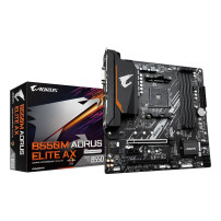 GIGABYTE B550M AORUS ELITE AX Scheda madre - CPU AMD Ryzen 5000, VRM a 5+3 fasi, fino a 4733 MHz DDR4, 1xPCIe 4.0 + 1xPCIe 3.0 M