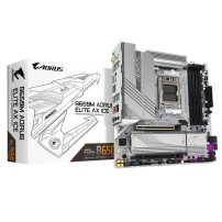 GIGABYTE B650M AORUS ELITE AX ICE Scheda madre - AMD Ryzen serie 9000, VRM a 12+2+2 fasi, fino a 8000 MHz DDR5 (OC), 1xPCIe 5.0 