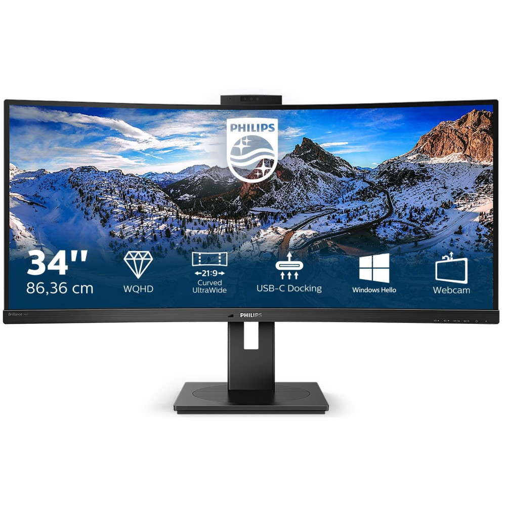 Philips 346p1crh Curved Monitor 86.36 cm (34 pollici)