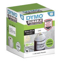 Dymo® Etichetta ad alta uscita originale per etichetta ™, plastica - bianco - adesivo permanentemente, resistente, 1 x 200 etich