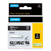 DYMO® Original Ind -script banda per Rhino 6000+, vinile colorato - bianco su nero