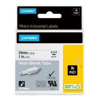 Dymo® Original Ind -Hot Shrink Hose per Rhino 6000+, poliolefina - nero su bianco