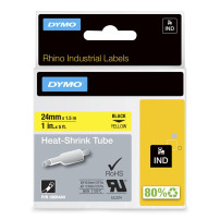 Dymo® Original Ind -Hot Shrink Hose per Rhino 6000+, poliolefina - nero su giallo