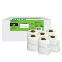 Dymo® Etichetta originale per etichetta ™, vantaggio di vantaggio, restituzione - bianco - adesivo permanentemente, 12 x 500 eti