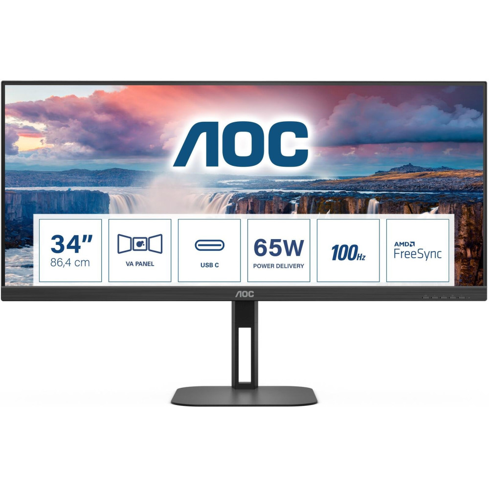 AOC U34V5C/BK Monitor 86,4 cm (34 pollici)