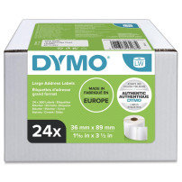 Dymo® Etichetta originale per etichetta ™, pacchetto Advantage, indirizzi - bianco - adesivo permanente, etichette 24 x 260