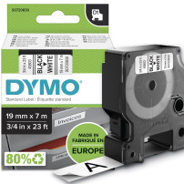 DYMO® Original D1 Script Band per etichetta ™, poliestere, risolto di nuovo - nero su bianco