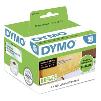 Etichetta originale Dymo® per etichetta ™, indirizzo - trasparente - plastica, adesiva permanentemente, 1 x 260 etichette