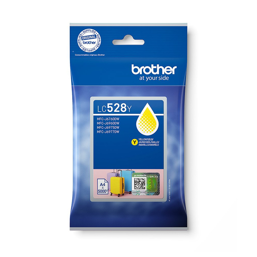 Brother LC528Y cartuccia d'inchiostro 1 pz Originale Giallo
