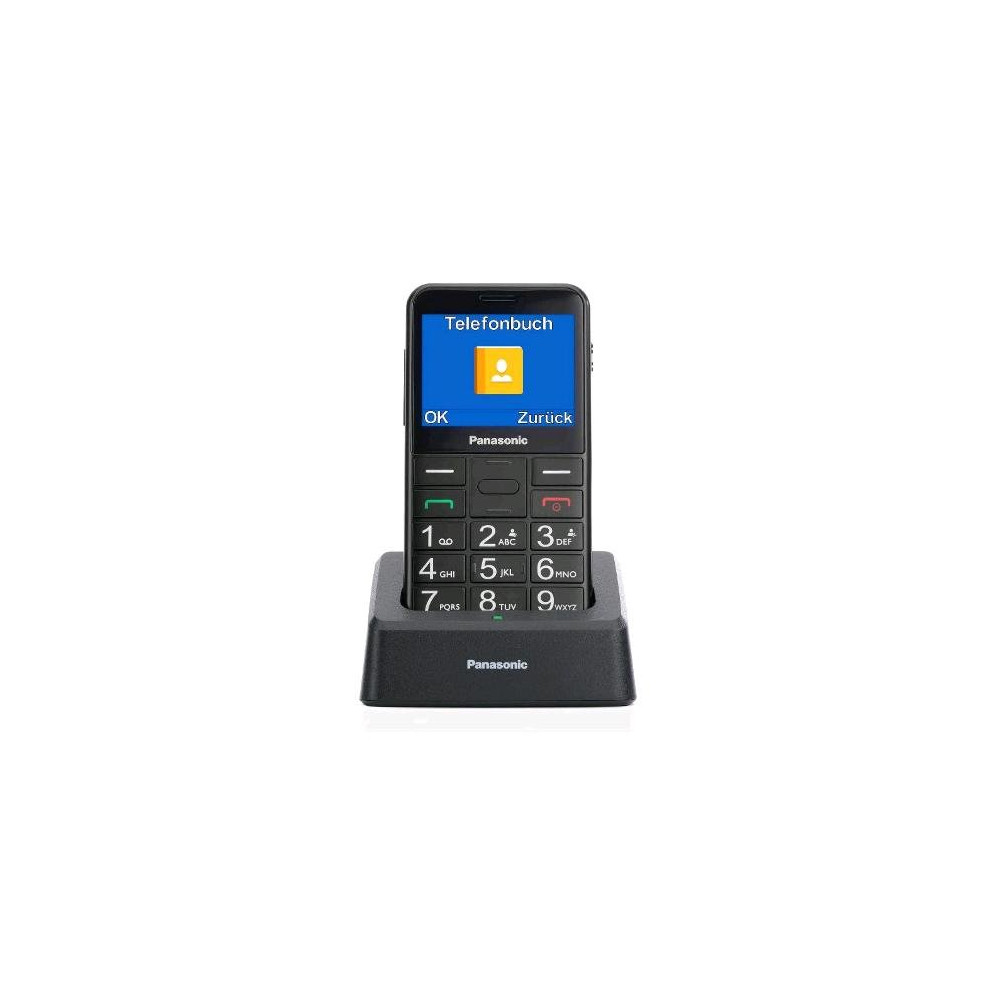PANASONIC KX-TU155 EASY PHONE 2.4" BLUETOOTH TASTI GRANDI TASTO SOS TORCIA LED BLACK