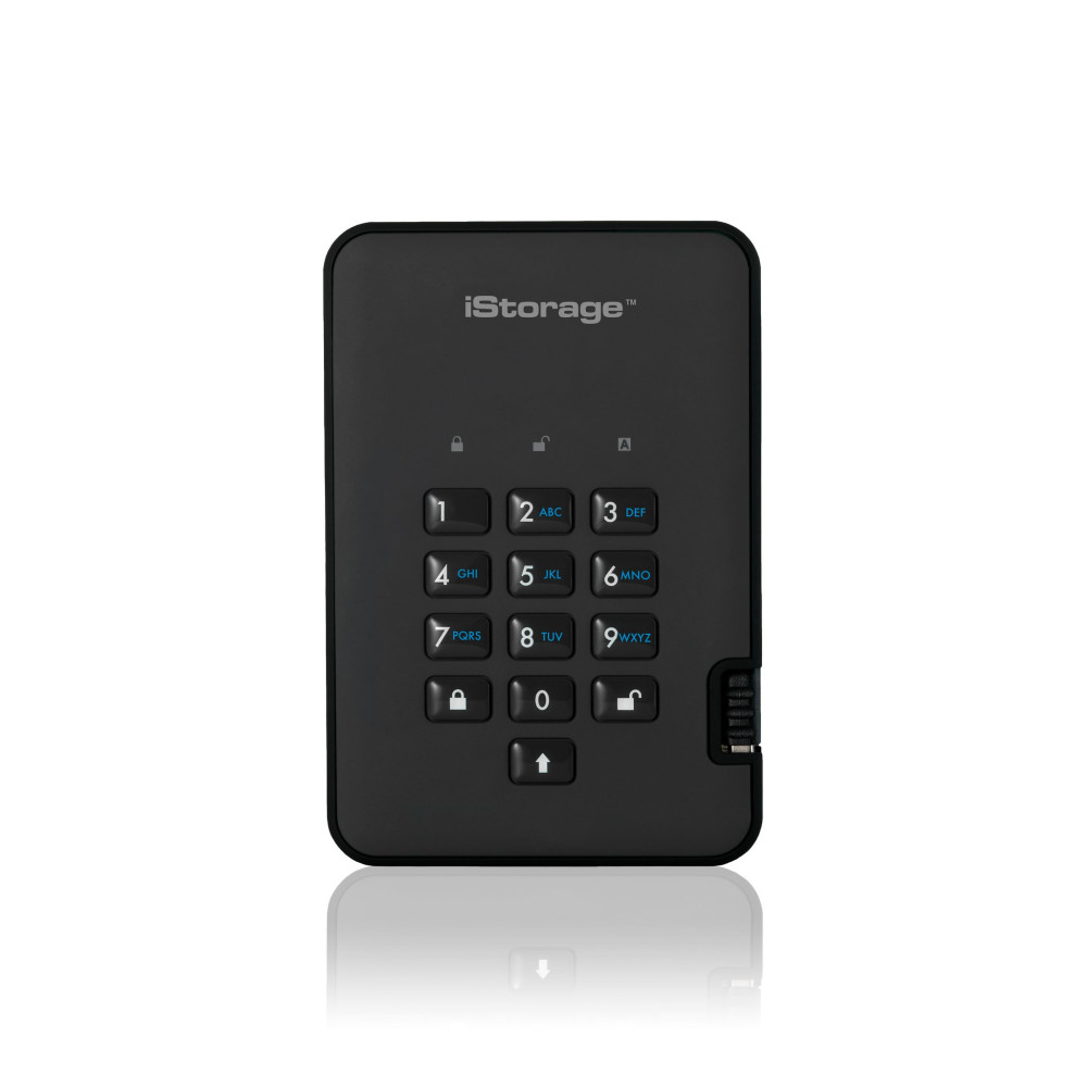 iStorage diskAshur 2 disco rigido esterno 2 TB 5400 Giri/min USB tipo A 3.2 Gen 1 (3.1 Gen 1) Nero