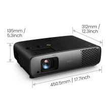 BenQ W4100i Proiettore a raggio standard 3200 ANSI lumen DLP UHD 4K (3840x2160) Compatibilità 3D Nero