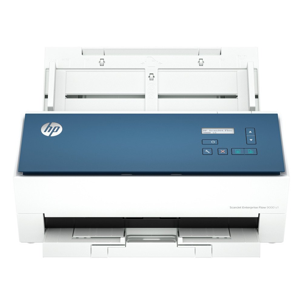 HP ScanJet Enterprise Flow 9000 s1 Scanner con ADF + alimentatore di fogli 600 x 600 DPI A3 Blu, Bianco