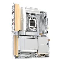 GIGABYTE X870E AERO X3D WOOD Scheda Madre - Supporta CPU AMD Ryzen 9000, VRM digitale a 16+2+2 fasi, fino a 9000Hz DDR5 (O.C.), 