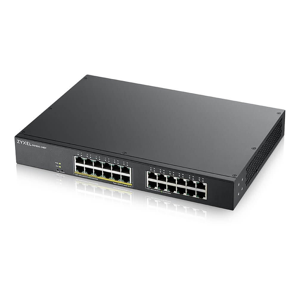 Zyxel switch 24-porte gigabit ethernet a 12 porte POE+ 130w Smart gestito 0DBA Zyxel switch 24-porte gigabit ethernet a 12 porte POE+ 130w Smart gestito 0DBA