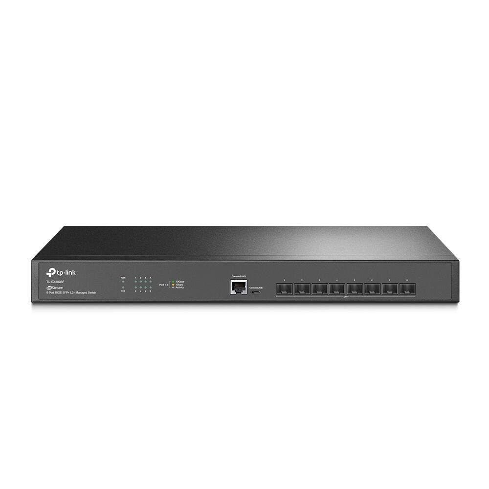TP-Link TL-SX3008F JETStream a 8 porte 10GE SFP+ L2+ Switch gestito TP-Link TL-SX3008F JETStream a 8 porte 10GE SFP+ L2+ Switch gestito