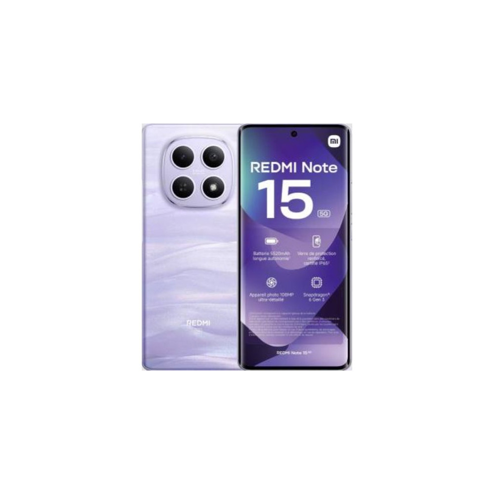 XIAOMI REDMI NOTE 15 5G 8+256GB 6.7" MIST PURPLE ITALIA