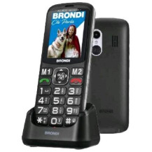 BRONDI AMICO DI CASA+ DUAL SIM SENIOR PHONE TASTI GRANDI RETROILLUMINATI ANNUNCIO VOCALE TASTI DIGITATI VEDI E CHIAMA TASTO SOS 