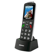 BRONDI AMICO FLASH DUAL SIM 2" EASY PHONE AMIO DISPLAY TASTO SOS TASTI GRANDI RETROILLUMINATI ANNUNCIO DEL NUMERO DIGITATO GESTI