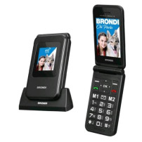 BRONDI AMICO SPECIALE 4G DUAL SIM 2.8" CLAMSHELL TASTO SOS VOLUME POTENZIATO 4G LTE ITALIA BLACK METAL