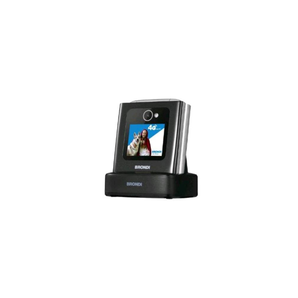 BRONDI AMICO TUO 4G DUAL SIM 2.4" SENIOR PHONE CLAMSHELL FLIP ATTIVO TASTI GRANDI RETROILLUMINATI TASTO SOS CONTROLLO REMOTO DOP