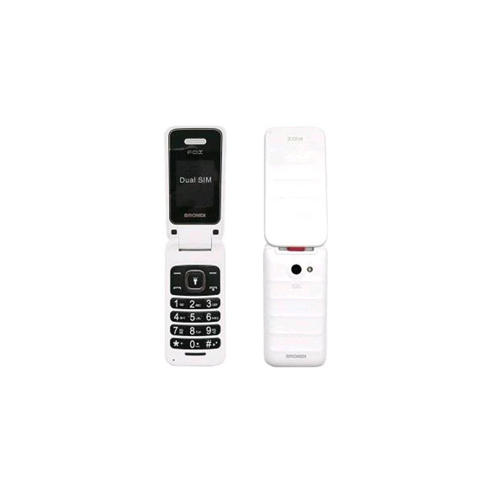 BRONDI FOX DUAL SIM FLIP ATTIVO 1,77" 1.3MPX RADIO FM ITALIA BIANCO