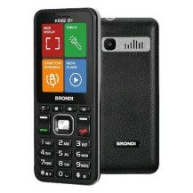 BRONDI KING 2+ DUAL SIM 2.4" BAR PHONE TORCIA LED BLUETOOTH FOTOCAMERA NERO