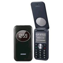 BRONDI WINDOW 2 DUAL SIM 2" CLAMSHELL FLIP ATTIVO FOTOCAMERA RADIO FM TASTI RETROILLUMINATI ITALIA BLACK METAL