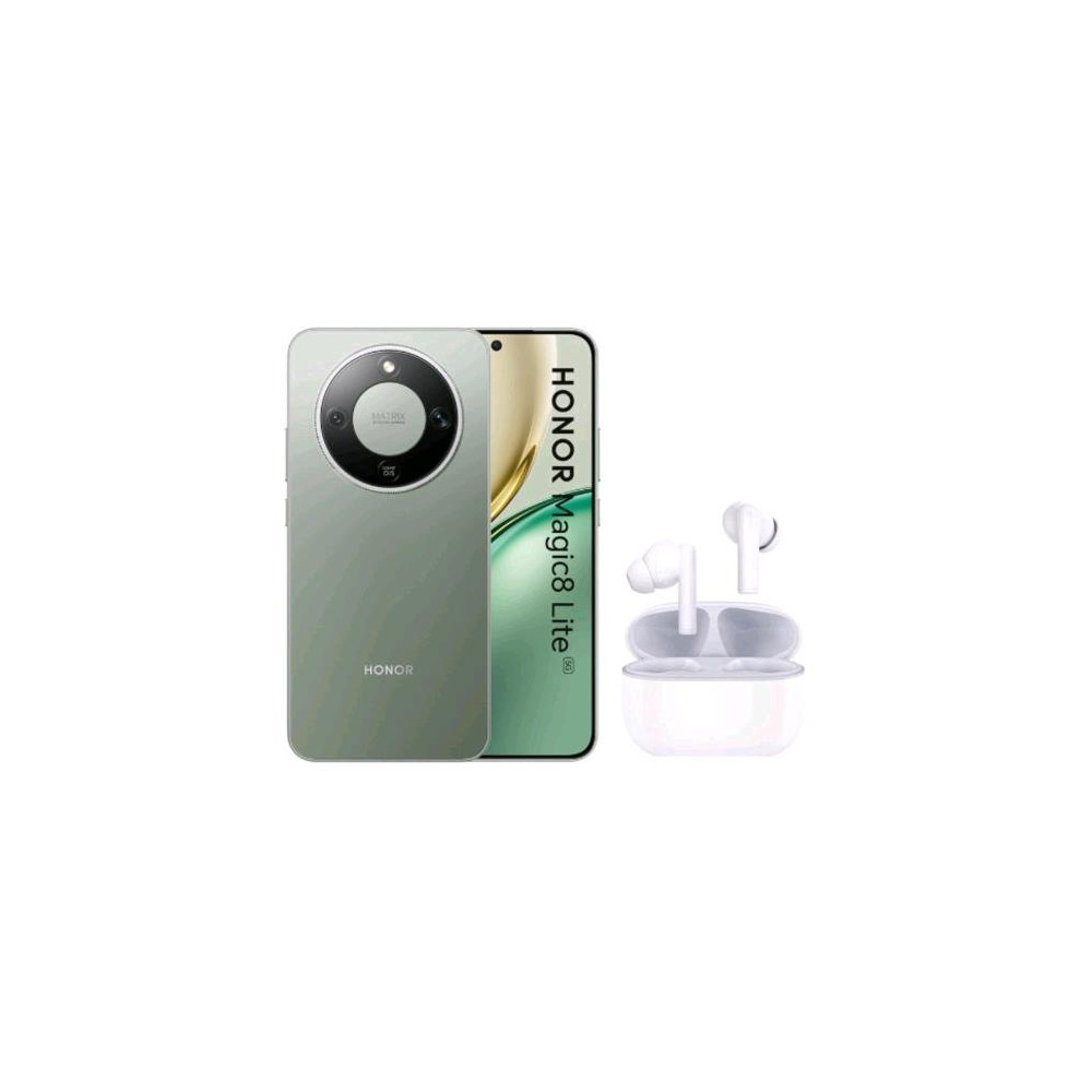 HONOR MAGIC 8 LITE 5G DUAL SIM 6.79" OCTA CORE 256GB RAM 8GB 5G TIM MAGIC GREEN + CUFFIE BLUETOOTH HONOR BUDS X7 LITE WHITE