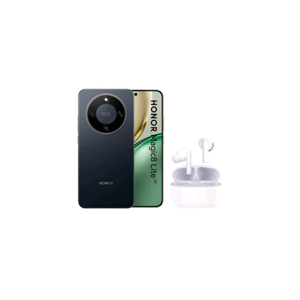 HONOR MAGIC 8 LITE 5G DUAL SIM 6.79" OCTA CORE 256GB RAM 8GB 5G TIM MIDNIGHT BLACK + HONOR BUDS X7 LITE AURICOLARI BLUETOOTH WHI