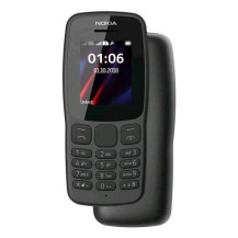NOKIA 106 DUAL SIM 1.8" A COLORI BAR PHONE TASTIERA RADIO FM TORCIA JACK 3.2mm PORTA MICRO-USB NERO