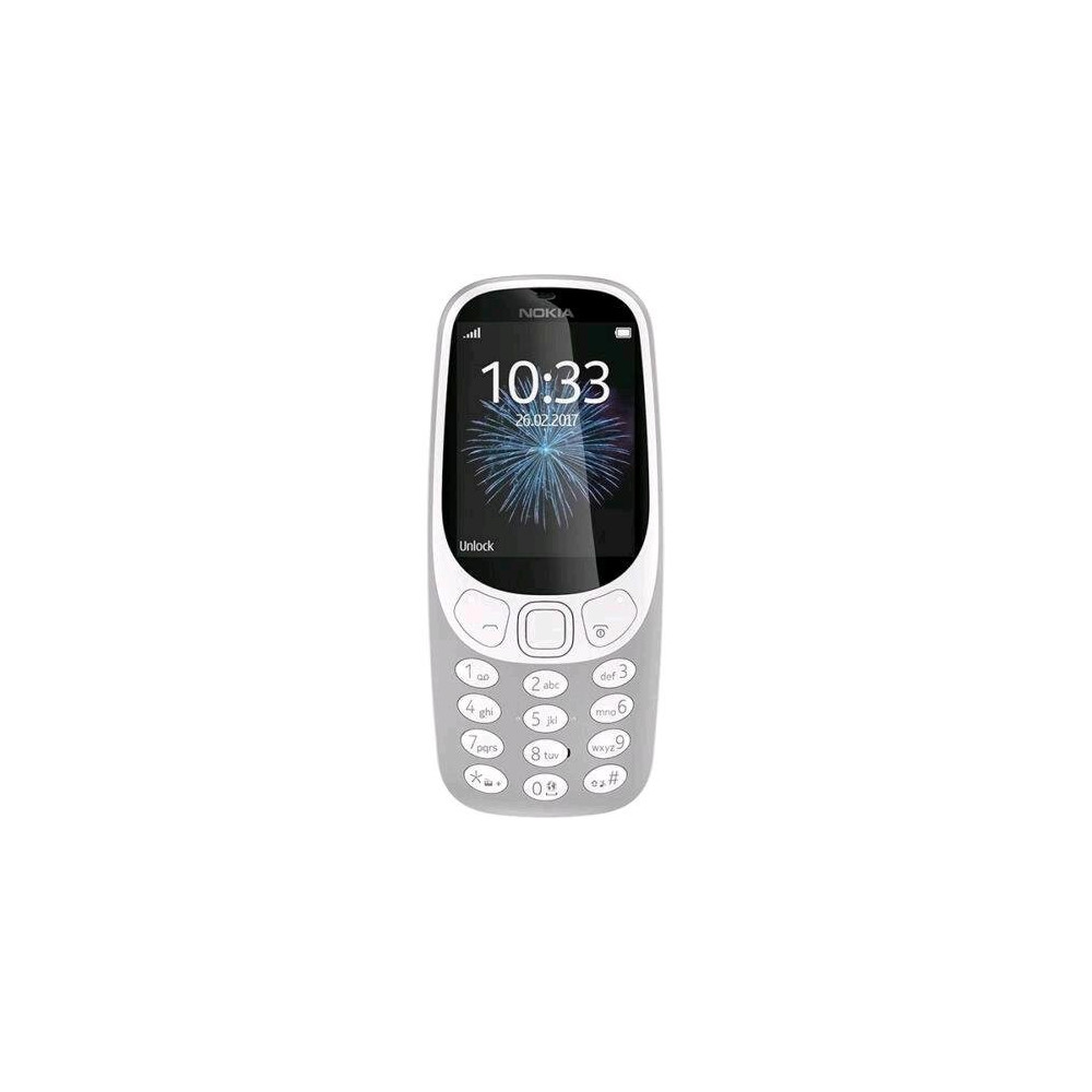 NOKIA 3310 DUAL SIM 2.4" MOBILE PHONE 2G CAMERA LED EUROPA GRIGIO
