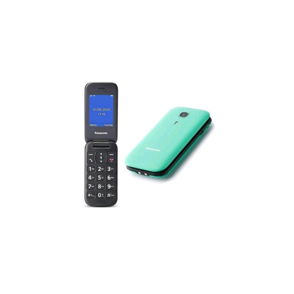 PANASONIC KX-TU400EXC 2.4" EASY PHONE CLAMSHELL FOTOCAMERA BLUETOOTH RESISTENTE AGLI URTI ITALIA TIFFANY GREEN