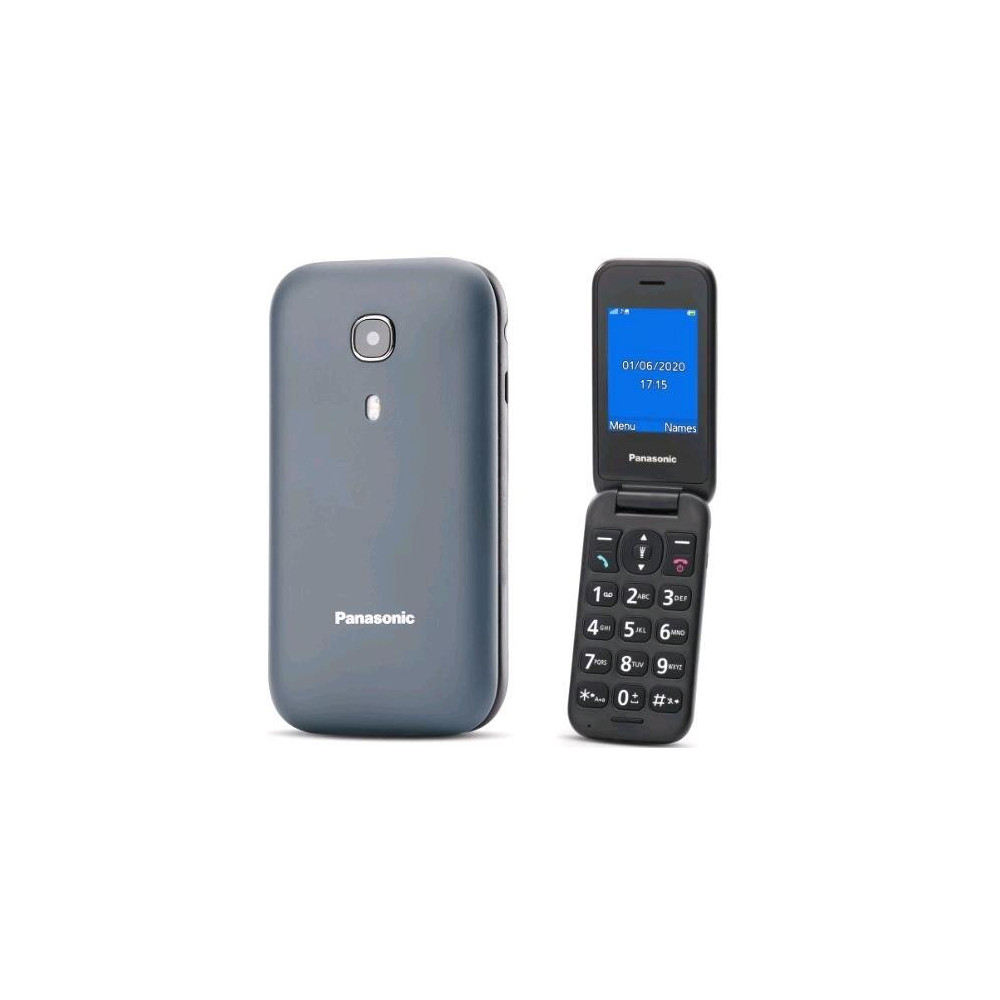 PANASONIC KX-TU400EXG 2.4" EASY PHONE CLAMSHELL TASTO SOS FOTOCAMERA BLUETOOTH ITALIA GREY